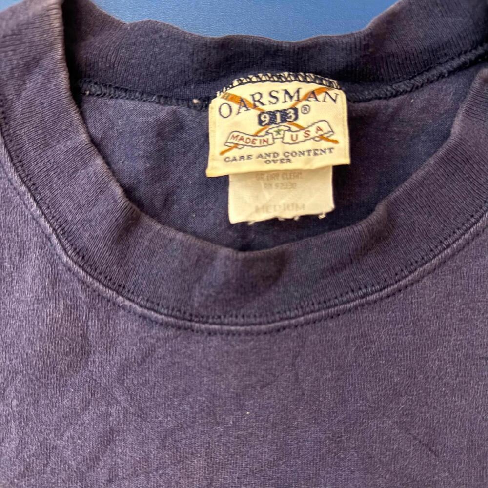 Oarsman University At Dad Buffalo Navy Blue T-Shirt Medium - Picture 3 of 6